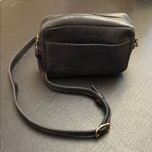 Black Vintage- Portland Leather Camera Bag Purse